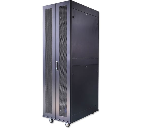 Изображение товара Серверный телекоммуникационный напольный шкаф Cabeus 19" 47U цвет черный ND-SC-47U80/120-BK