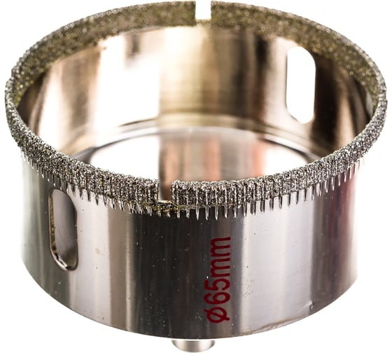 Изображение товара Коронка алмазная по стеклу и керамике (65 мм) ПРАКТИКА 777-369