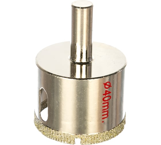 Изображение товара Коронка алмазная по стеклу и керамике (40 мм) ПРАКТИКА 777-321