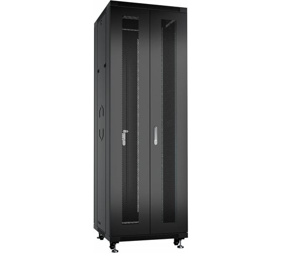 Изображение товара Телекоммуникационный напольный шкаф Cabeus 19" 42U цвет черный ND-05C-42U60/120-BK