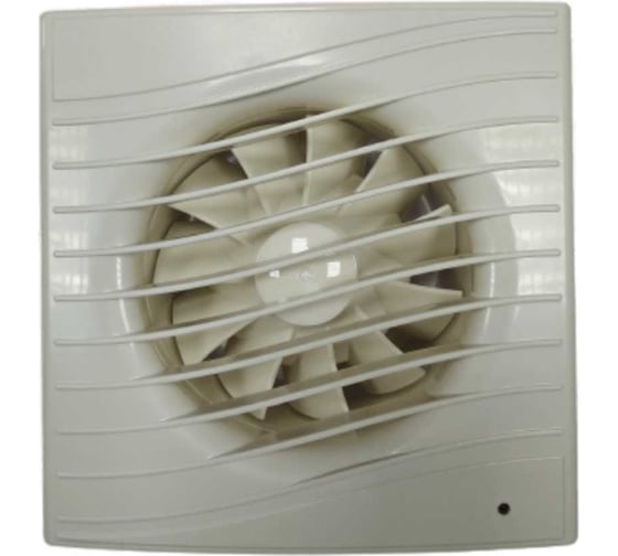 Изображение товара Осевой вытяжной вентилятор ВИЕНТО тяговый выключатель, 130 м3, ВОЛНА, сл. кость, шарикоподшипник ВИЕНТО В100СВ STILL ivory-B