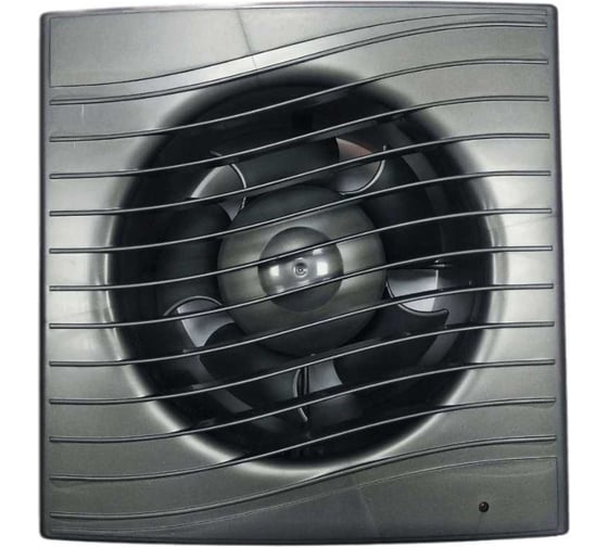 Изображение товара Осевой вытяжной вентилятор ВИЕНТО тяговый выключатель, 240 м3, ВОЛНА, gray metal, шарикоподшипник ВИЕНТО В125СВ STILL gray-B