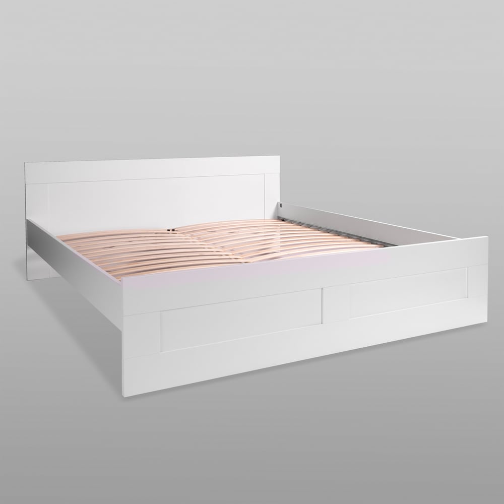 Изображение товара Двуспальная кровать Гуд ЛАКК СИРИУС 205x186 см белая КДСП