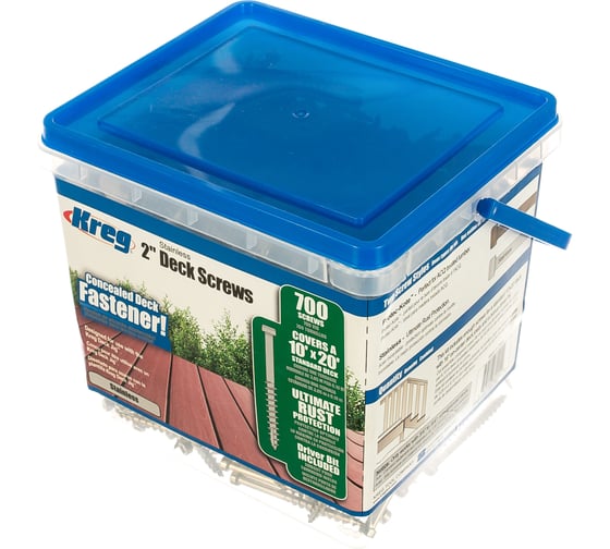 Изображение товара Шурупы KREG 2" для DECK JIG, 700 шт. SDK-C2SS-700-INT