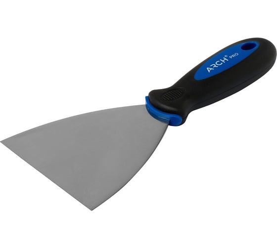 Изображение товара Шпатель ARCH PRO GOLD из нержавеющей стали, с обрезиненной рукояткой, 100 мм 571100
