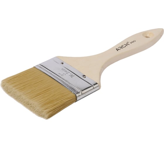 Изображение товара Плоская кисть ARCH PRO BRONZE с синтетической щетиной, 75 мм 191075