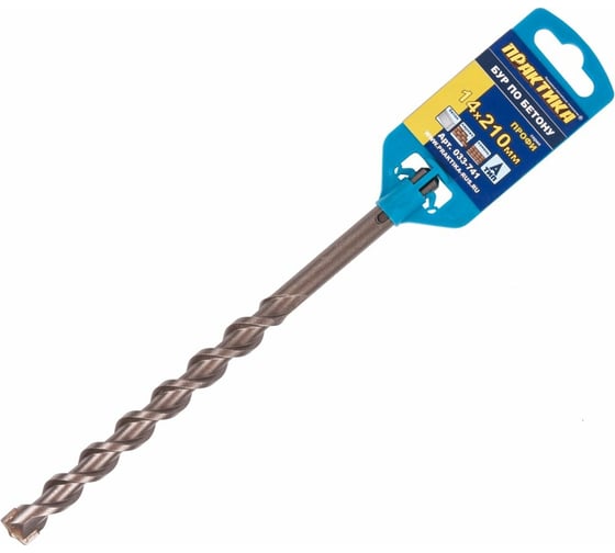 Изображение товара Бур по бетону серия Профи (14х210 мм; SDS-plus) ПРАКТИКА 033-741