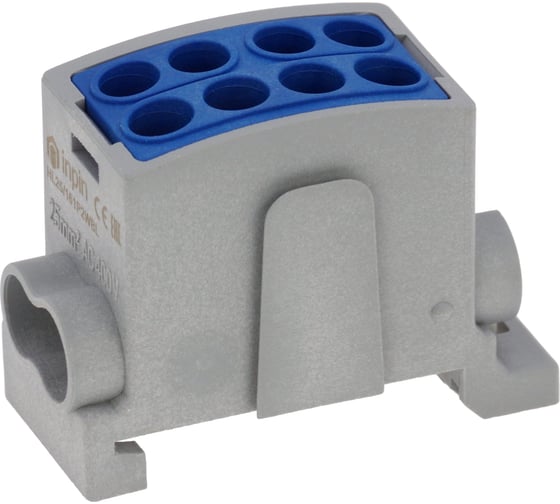 Изображение товара Клемма INPIN 4 подключения 2,5-16мм2 1000V 100А голубая HL25/161P2WBL