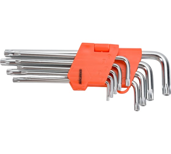 Изображение товара Удлиненные ключи-звездочки SANTOOL Т10-Т50 9 шт/уп 031655