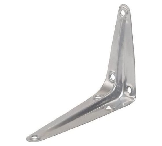 Изображение товара Кронштейн с ребром жесткости STARFIX 250x300 мм, хром эффект SMP-97098-1