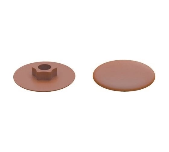 Изображение товара Декоративная заглушка для конфирмата STARFIX коричневая, 1000 шт. SM-43588-1000