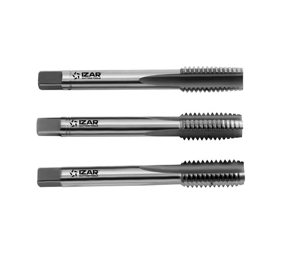 Изображение товара Метчик IZAR м/р М12x1,75 6H комплект из 3 шт. HSS DIN 352 тип 3030 62579