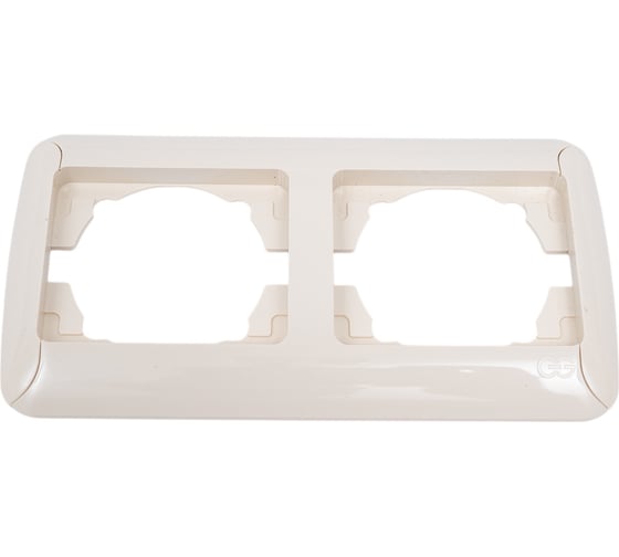 Изображение товара Горизонтальная рамка GUNSAN 2 поста Fantasy крем 16231275-000141