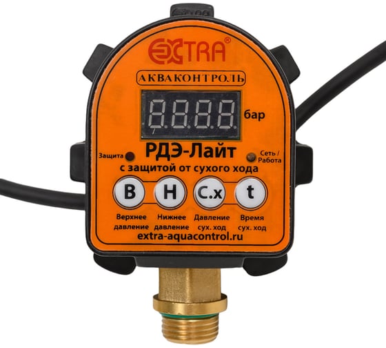Изображение товара Реле давления воды электронное для насоса EXTRA АКВАКОНТРОЛЬ РДЭ-Лайт-10-2,2