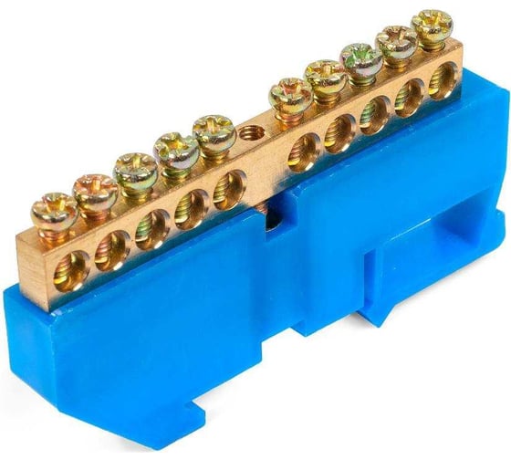 Изображение товара Шина КВТ n "ноль" на din-изол шни-6x9-14 син 87192