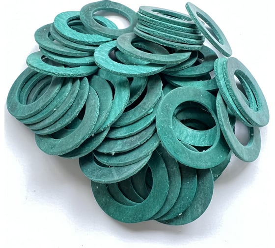 Изображение товара Набор прокладок из безасбестового паронита Профитт 1 1/4", 24x37x2 мм - 50 шт. 2228081