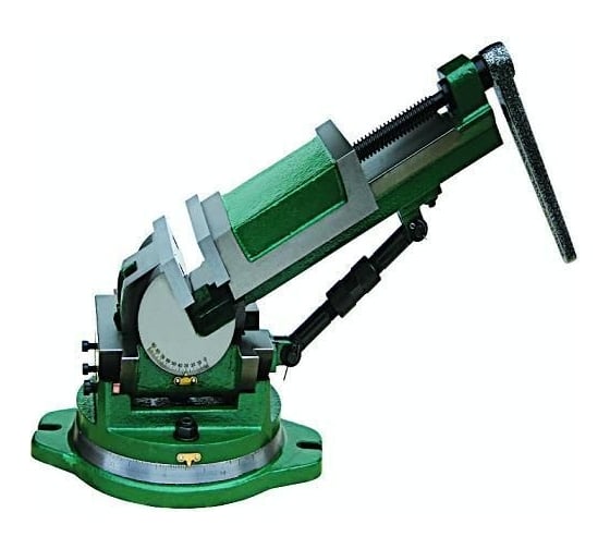 Изображение товара Глобусные станочные тиски CNIC QW100 100 мм, поворотные, ход 105 мм, 0.025/100 мм, качение в 2-х плоскостях 42591