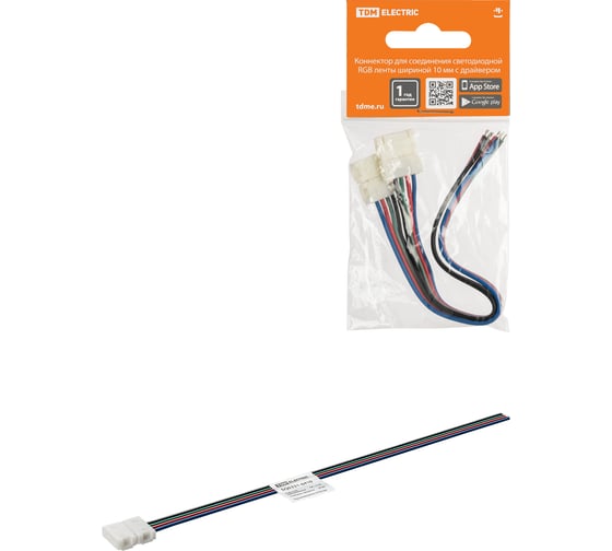 Изображение товара Коннектор для светодиодной ленты TDM ELECTRIC 10 мм, 2 шт SQ0331-0410