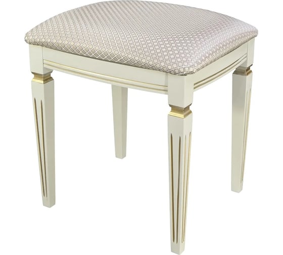 Изображение товара Банкетка Мебелик Васко В 107Н слоновая кость/золото, атина ваниль 8160