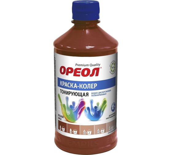 Изображение товара Тонирующая краска - колер ОРЕОЛ лесной орех, 0.725 кг 5703