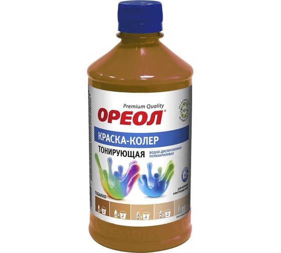 Изображение товара Тонирующая краска - колер ОРЕОЛ тобакко, 0.73 кг 5723