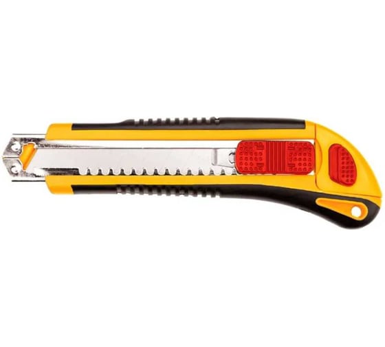 Изображение товара Нож с отламывающимся лезвием TOPEX 18 мм, 3 лезвия 17B168