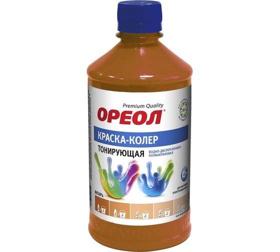 Изображение товара Тонирующая краска колер ОРЕОЛ янтарь, 0.73 кг 5735