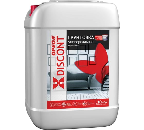 Изображение товара Универсальная грунтовка ОРЕОЛ Дисконт ВД 5 кг 65723