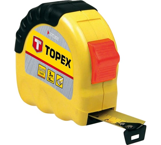 Изображение товара Рулетка TOPEX стальная лента 8 м x 25 мм 27C308