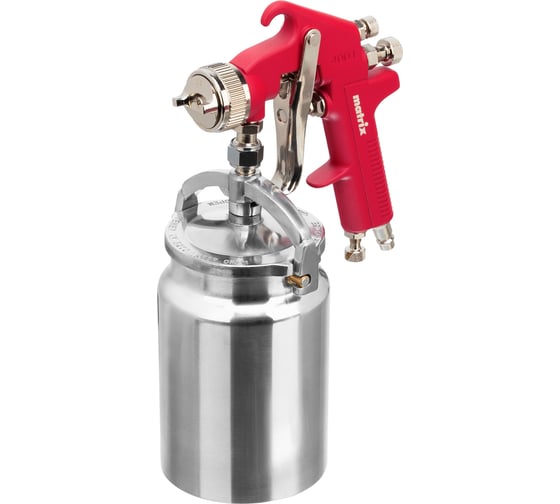 Изображение товара Пневматический краскораспылитель с нижним бачком MATRIX HP, 1 л, сопло 1.8 мм 57323