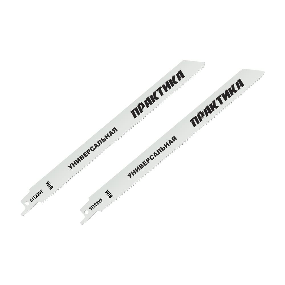 Изображение товара Пилки для сабельной пилы ПРАКТИКА S1122VF BIM 2 шт универсальные по дереву, металлу, пластик 