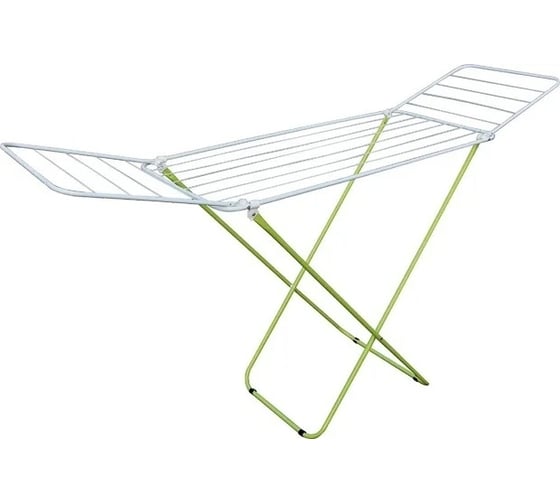 Изображение товара Напольная сушилка для белья PERFECTO LINEA Maria бело-зеленая 46-001160