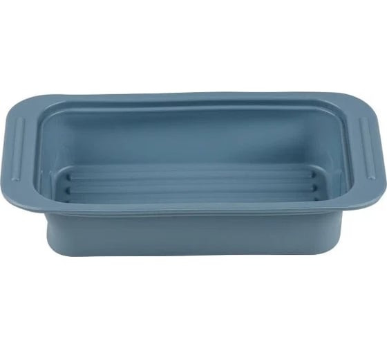Изображение товара форма для выпечки PERFECTO LINEA силиконовая, прямоугольная, 25x13.5x5 см, серо-голубая 20-013428