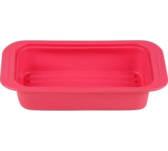 Изображение товара Форма для выпечки PERFECTO LINEA силиконовая, прямоугольная, 25x13.5x5 см, розовая 20-013429