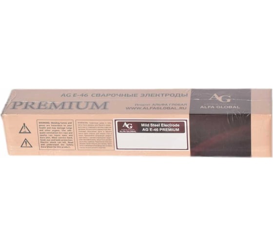 Изображение товара Электроды PREMIUM E-46 2.5x350 мм, 5 кг AG A-3-46-25-5