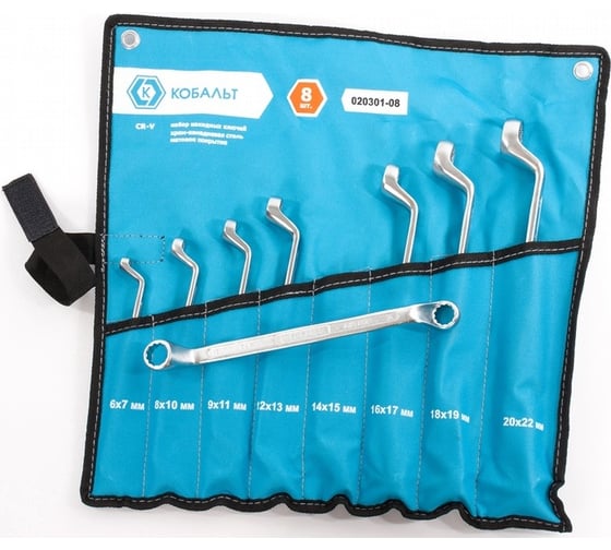 Изображение товара Набор накидных ключей 8шт КОБАЛЬТ 020301-08