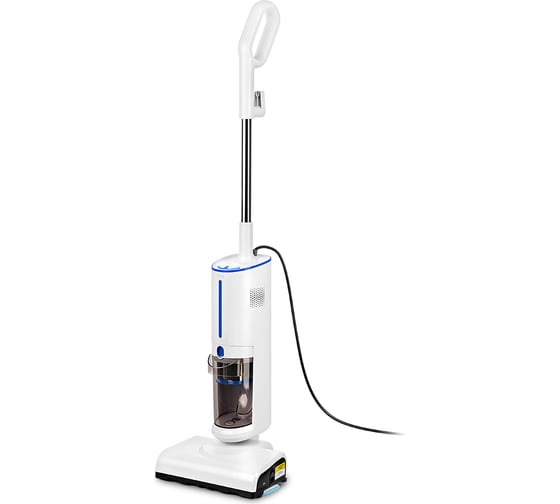 Изображение товара Вертикальный паровой пылесос KITFORT "2 в 1" бело-синий КТ-5157-3
