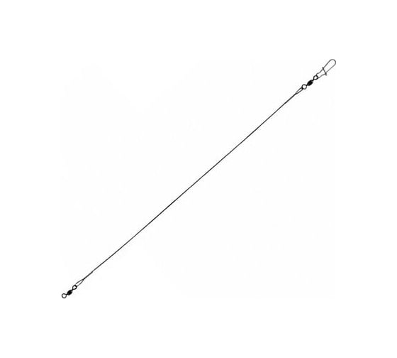 Изображение товара Стальные поводки с застежкой Lucky John 7x7 SSW d 0.55мм/12кг/35см, 20шт LJ7089-035