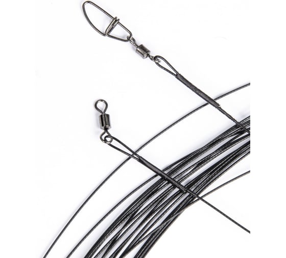 Изображение товара Стальные поводки с застежкой Lucky John 7x7 SSW d 0.50мм/09кг/15см, 20шт LJ7088-015