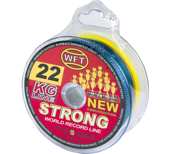 Изображение товара Плетеная леска WFT KG STRONG Multicolor 600/018 1D-C-822-018