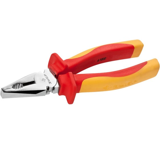 Изображение товара Диэлектрические комбинированные плоскогубцы до1000В, 200мм Зубр ЭКСПЕРТ ЭЛЕКТРОМОНТАЖНИК 22145-1-20