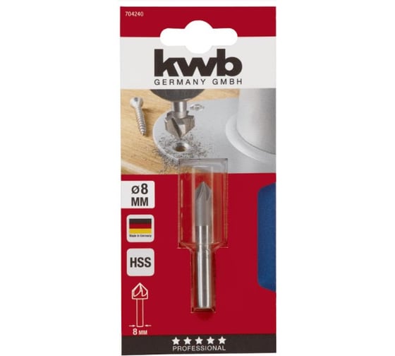 Изображение товара Зенкер по металлу (8 мм; хвостовик 8 мм) KWB 7042-40