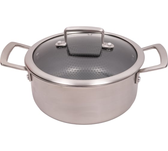 Изображение товара Кастрюля Edenberg с крышкой 2.8 л нержавеющая сталь тефлон EB-17051