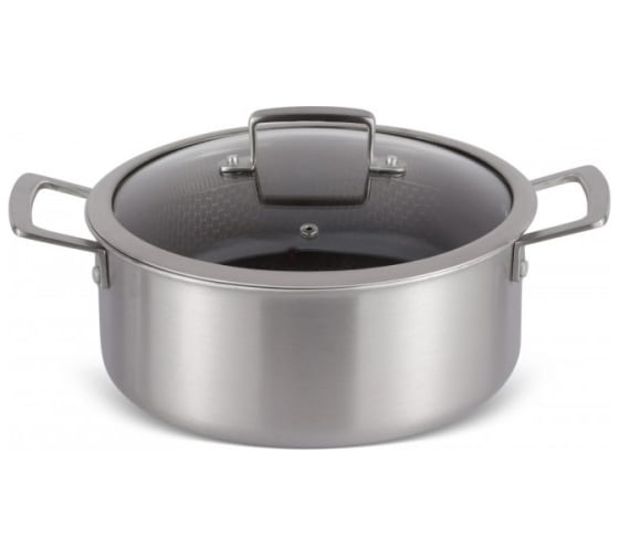 Изображение товара Кастрюля Edenberg с крышкой 4.3 л нержавеющая сталь тефлон EB-17058