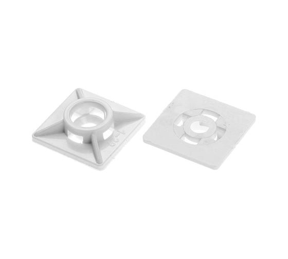 Изображение товара Площадка для хомута-стяжки STARFIX 19x19 мм, белая, 100 шт. SMP2-37777-100