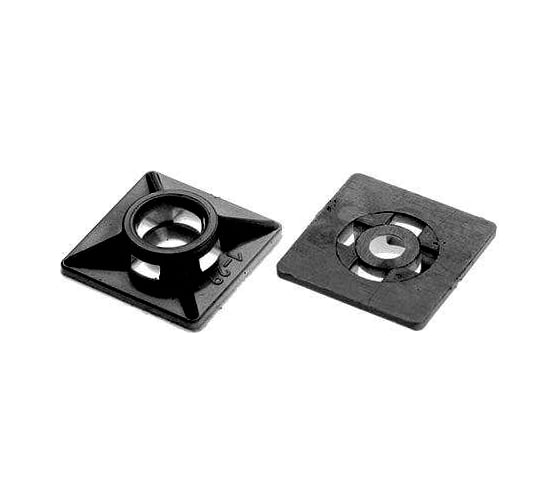 Изображение товара Площадка для хомута-стяжки STARFIX 19x19 мм, черная, 1000 шт. SM-81103-1000