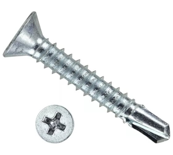 Изображение товара Саморез для монтажа ГКЛ к металлу STARFIX 3,5x25 мм, цинк, со сверлом, 1000 шт. SMC2-60903-1000