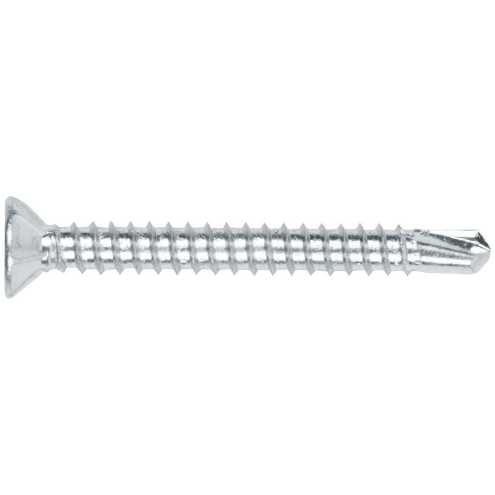 Изображение товара Оконный саморез со сверлом STARFIX 3,9x13 мм, белый цинк, частая резьба, 3000 шт. SMC3-80876-3000