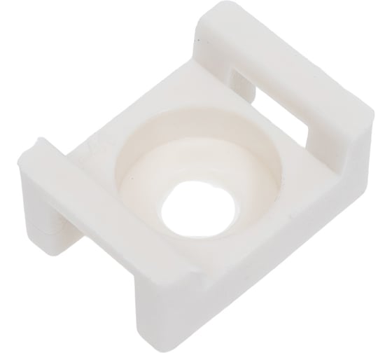 Изображение товара Усиленная площадка для хомута-стяжки STARFIX 16x23 мм, белая, 500 шт. SM-51310-500