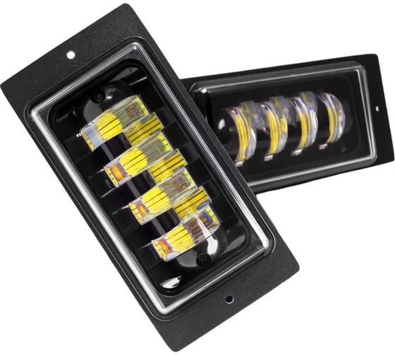 Изображение товара Противотуманные светодиодные автомобильные фары LEDZILLA ВАЗ КАМАз 2110-2115, 70Вт 9-32В, противотуманки на авто, LED, ПТФ Лада, 2 шт 2110-70W